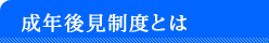 成年後見制度とは